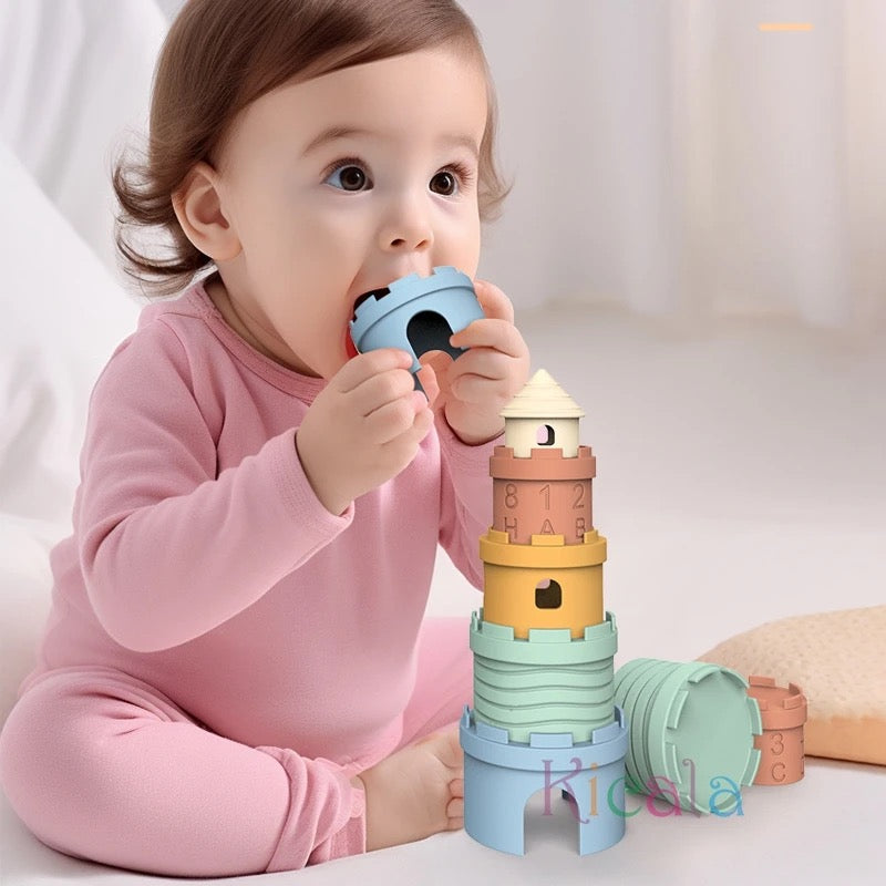 Castle Silicone stacking toy