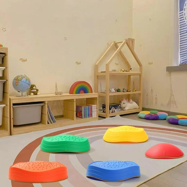 5pcs Non- slip Sensory Stepping stones for kids - Balancing stone