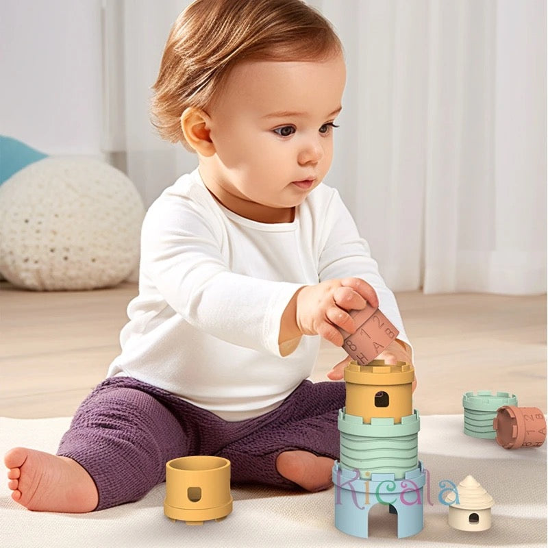 Castle Silicone stacking toy