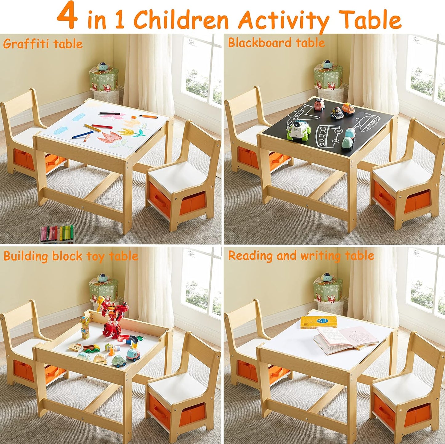 Kids table and chair set