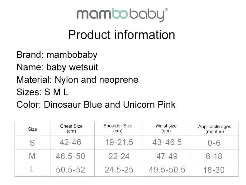 MAMBOBABY THERMAL WET SUIT