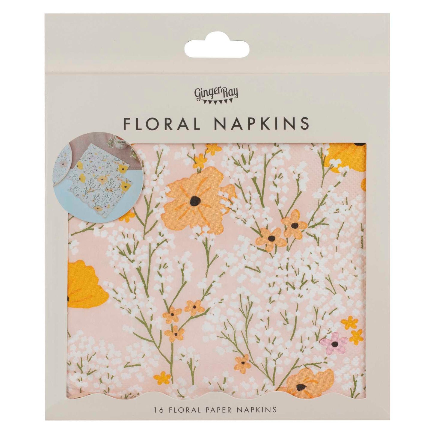 Pink Floral Napkins