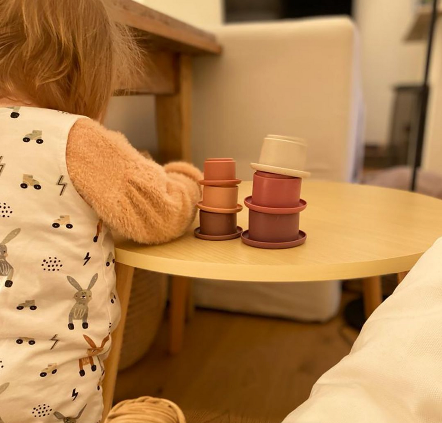 Silicone stacking cups