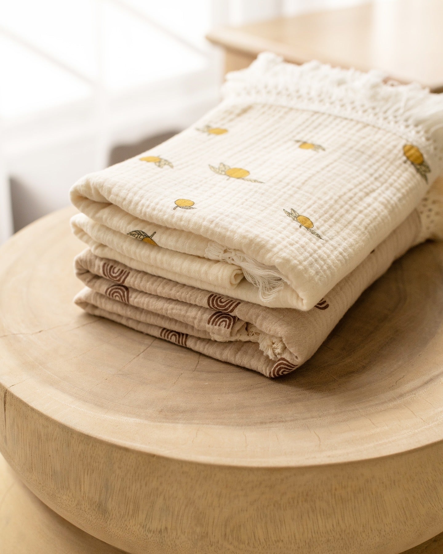 Fringed swaddles