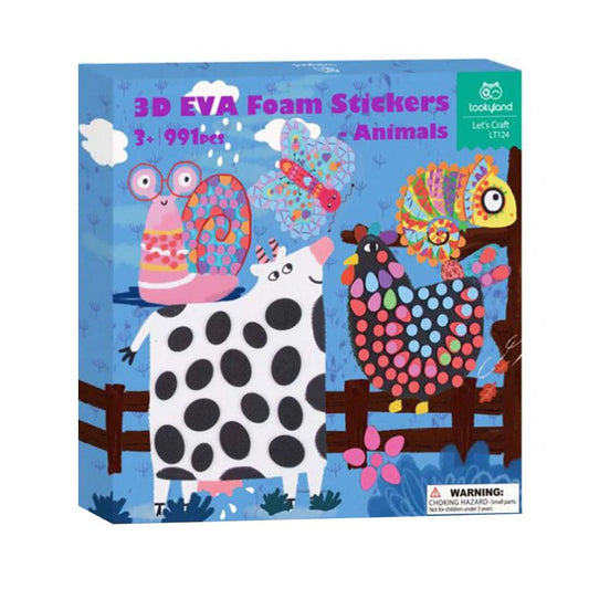 3D Eva Foam Stickers - Animals