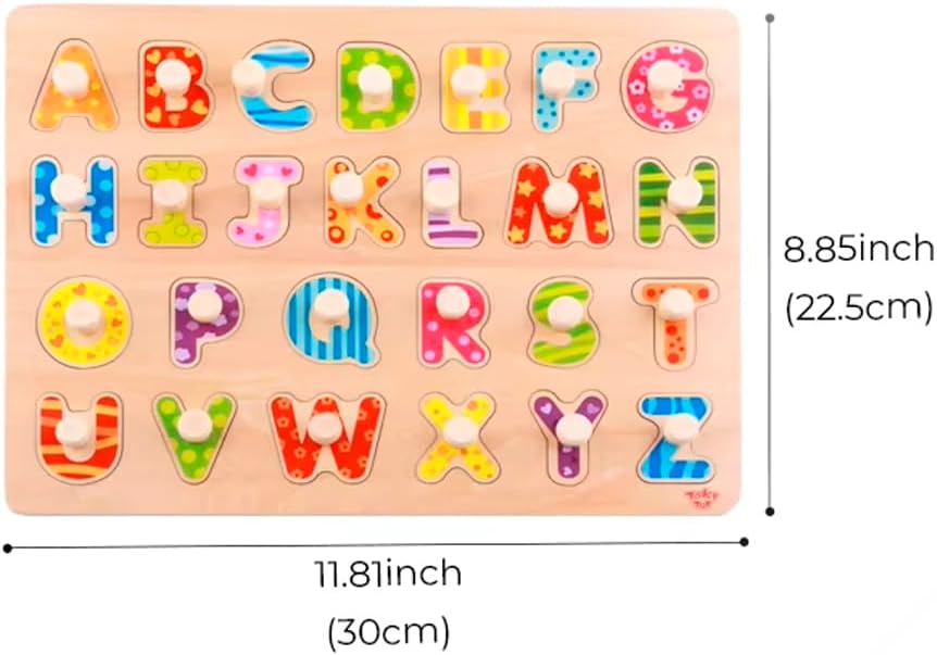 Alphabet peg puzzle