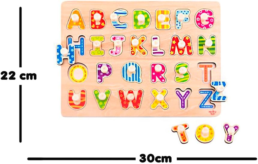 Alphabet peg puzzle