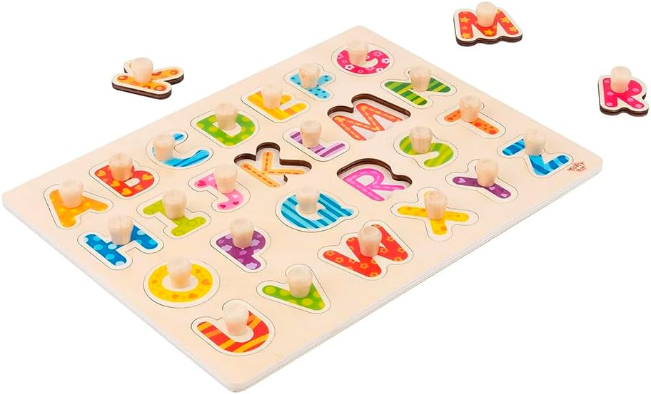 Alphabet peg puzzle