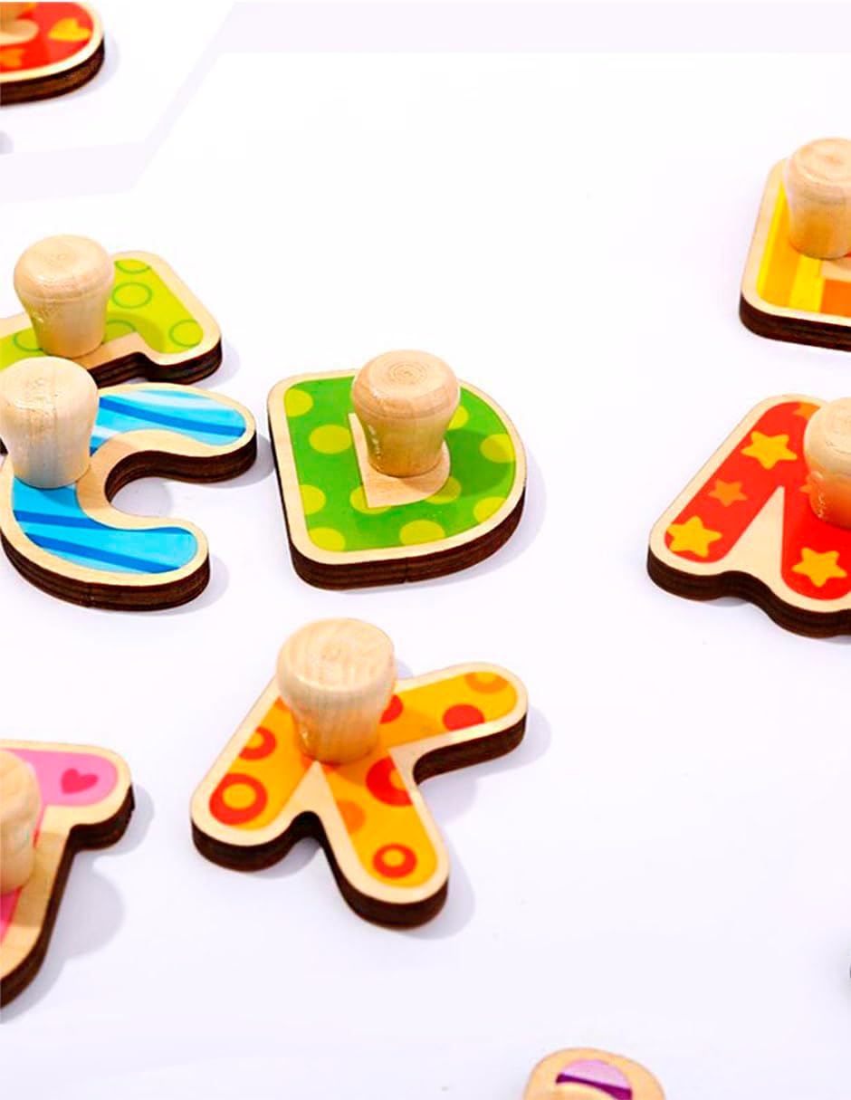 Alphabet peg puzzle