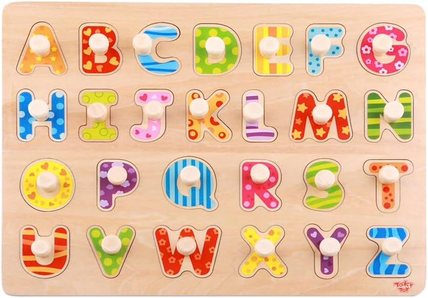 Alphabet peg puzzle