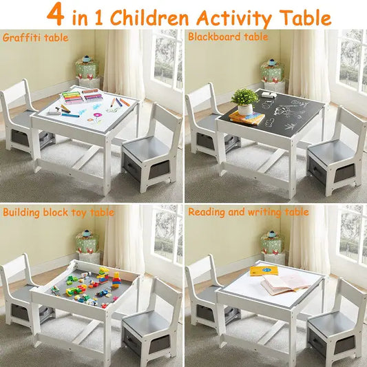 Kids table and chair set OOOK Grey