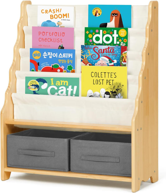 Solid Wooden Bookshelf