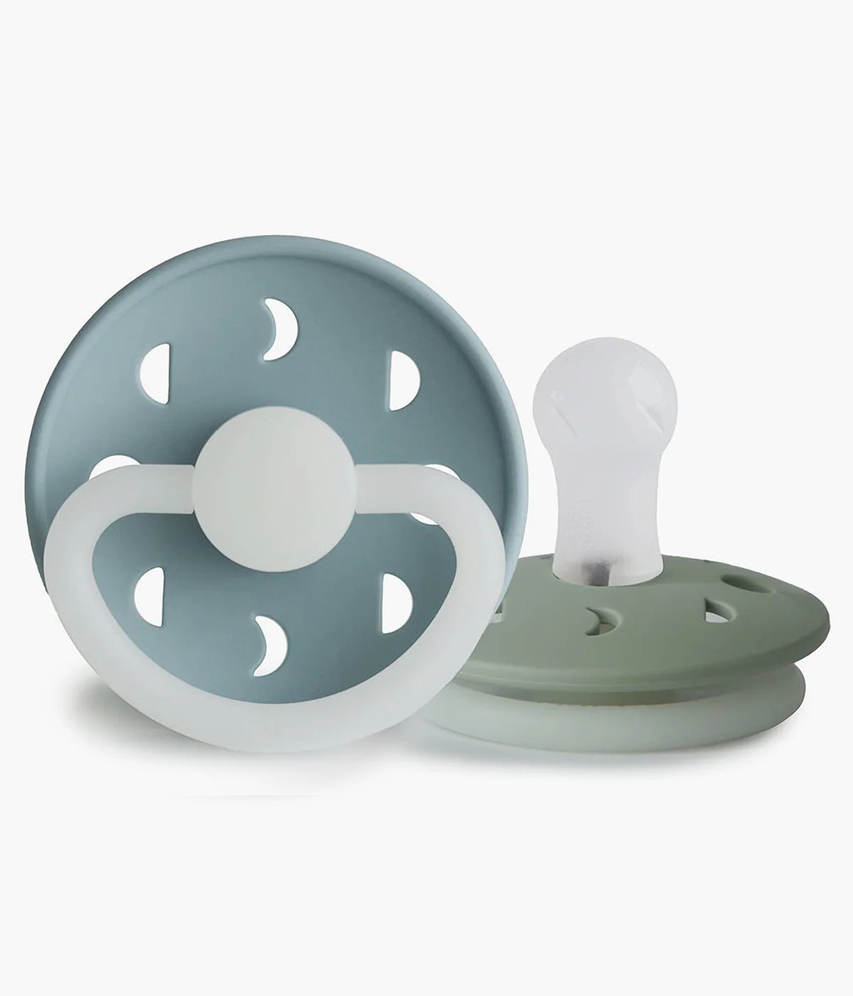 Frigg Moon Phase 2 Chupetas Pale Daffodil/Slate Silicone Redonda 6-18m
