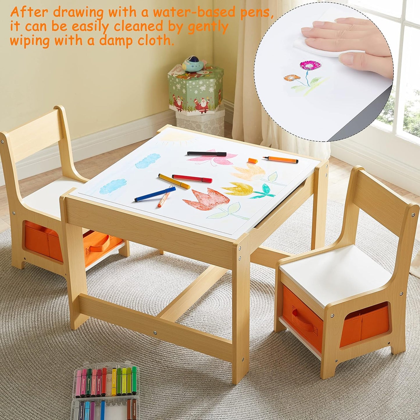 Kids table and chair set