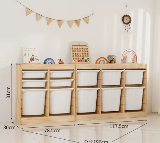 Toy storage with bins 7