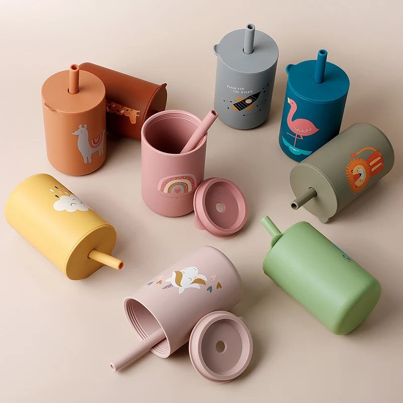 Silicone sippy cups