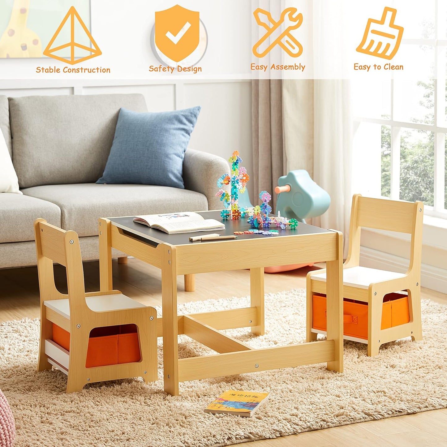 Kids table and chair set