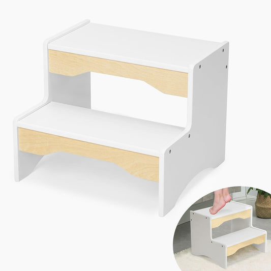 Montessori wooden non slip kids stool