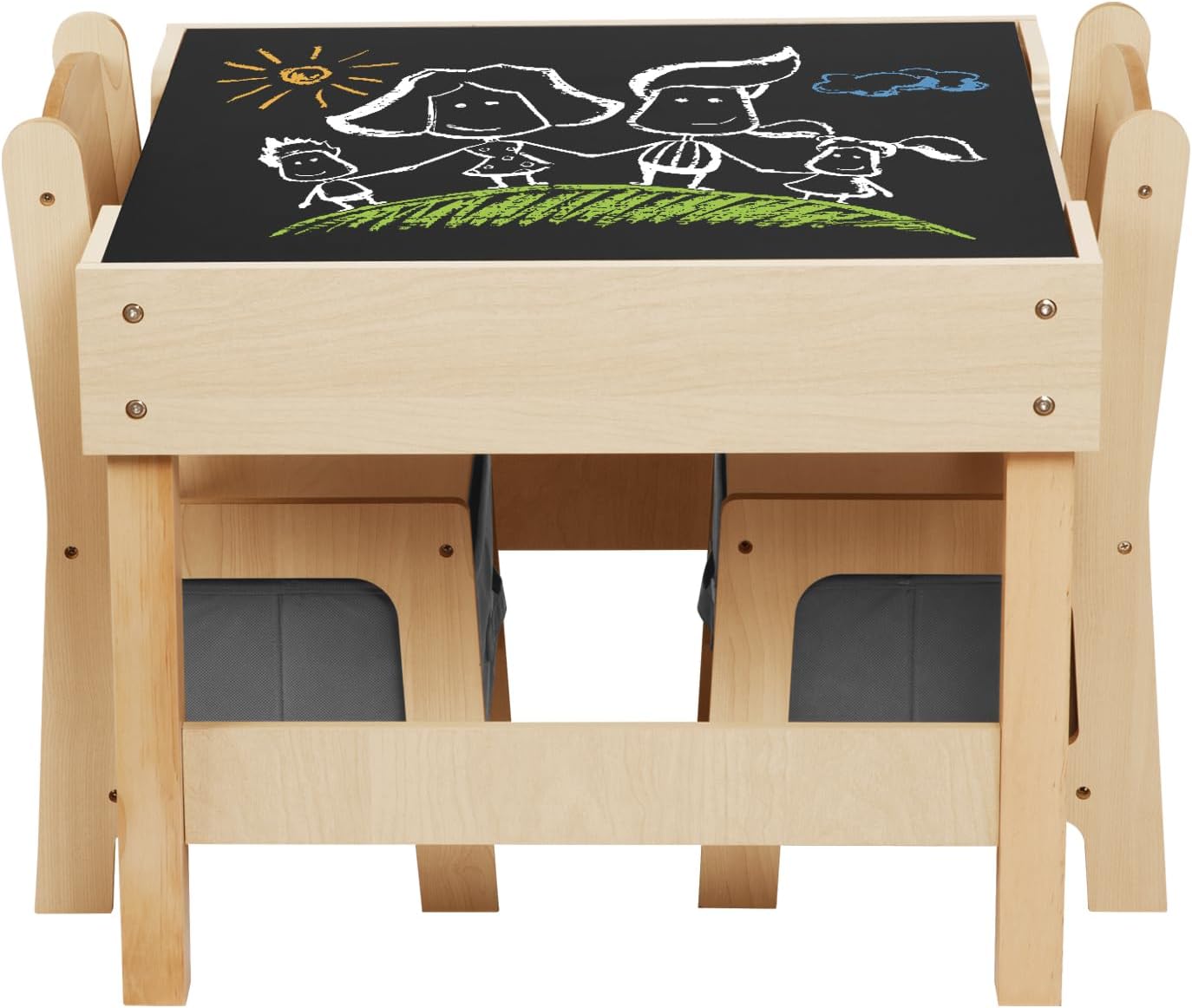 Kids table and chair set OOOK Grey