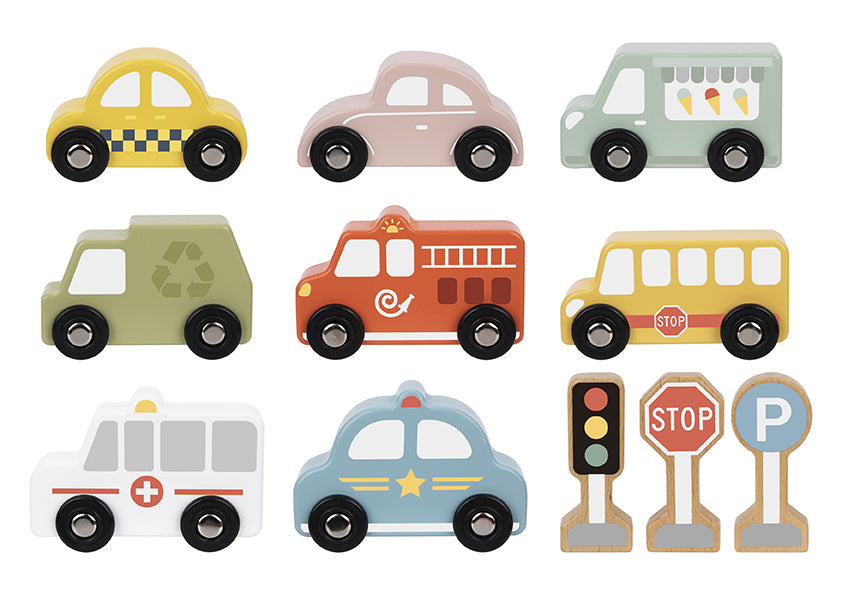 Transportation and Street sign set