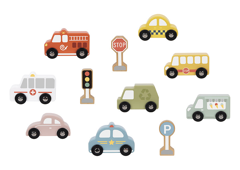 Transportation and Street sign set