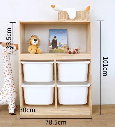 Toy storage with bins 8