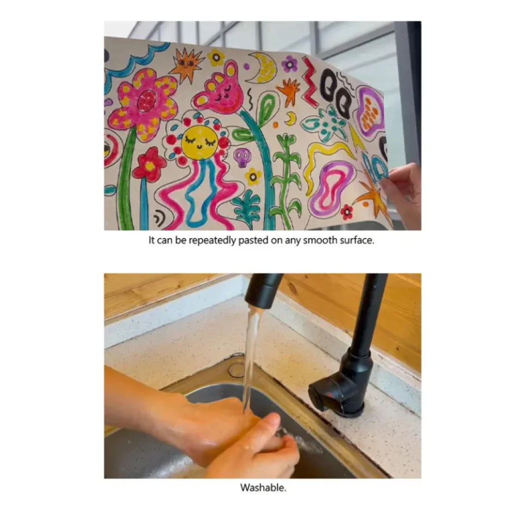 Doodle Map Paint kit Roll Map: 10 Colors