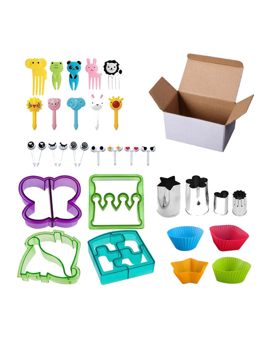32 piece DIY Bento lunch box accessories