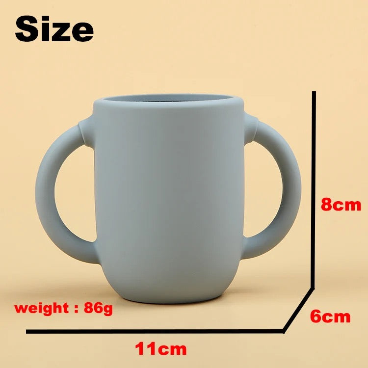 Double handle baby training cup