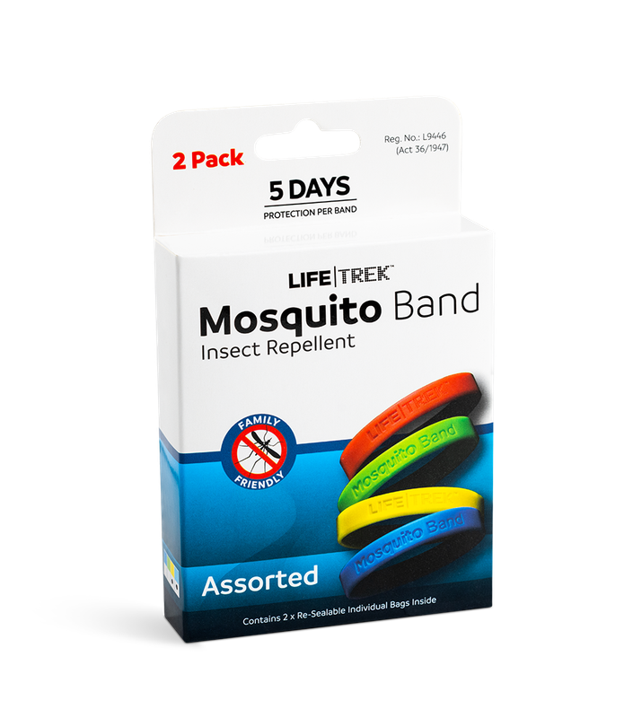Lifetrek DEET Free Mosquito Repellent Adult Wrist Band Plain 2 Pack