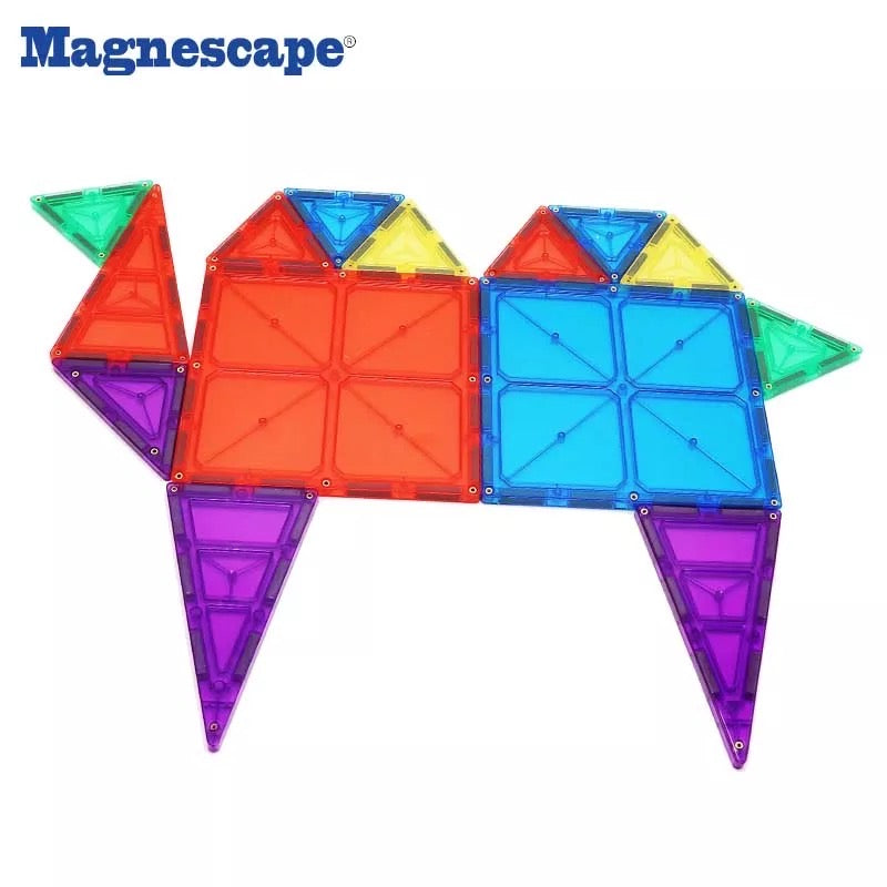 Magnescape Magnetic building blocks & tiles - 168 Piece