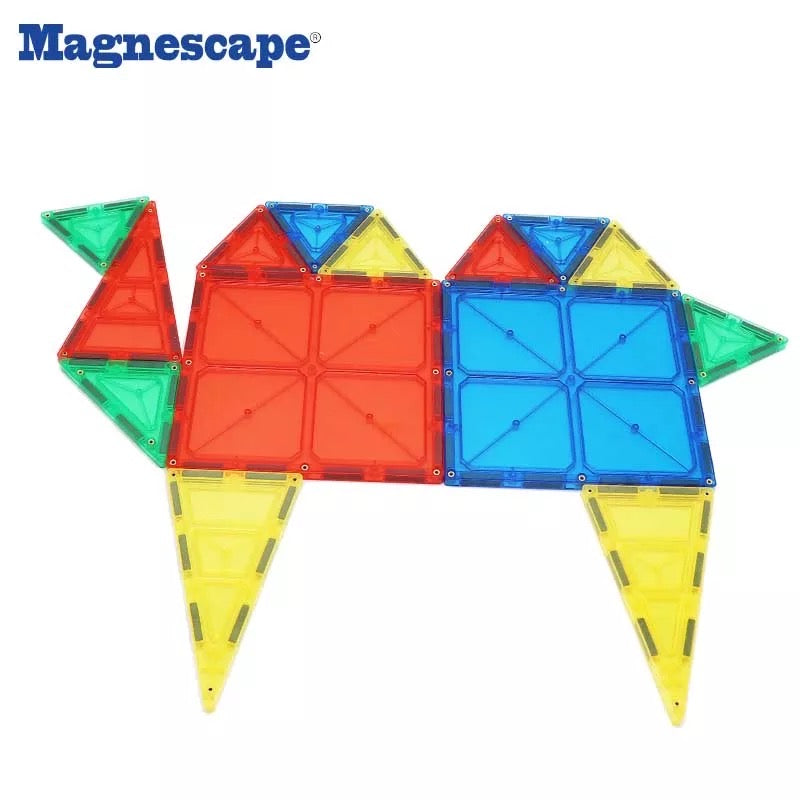 Magnescape Magnetic building blocks & tiles - 100 Pieces