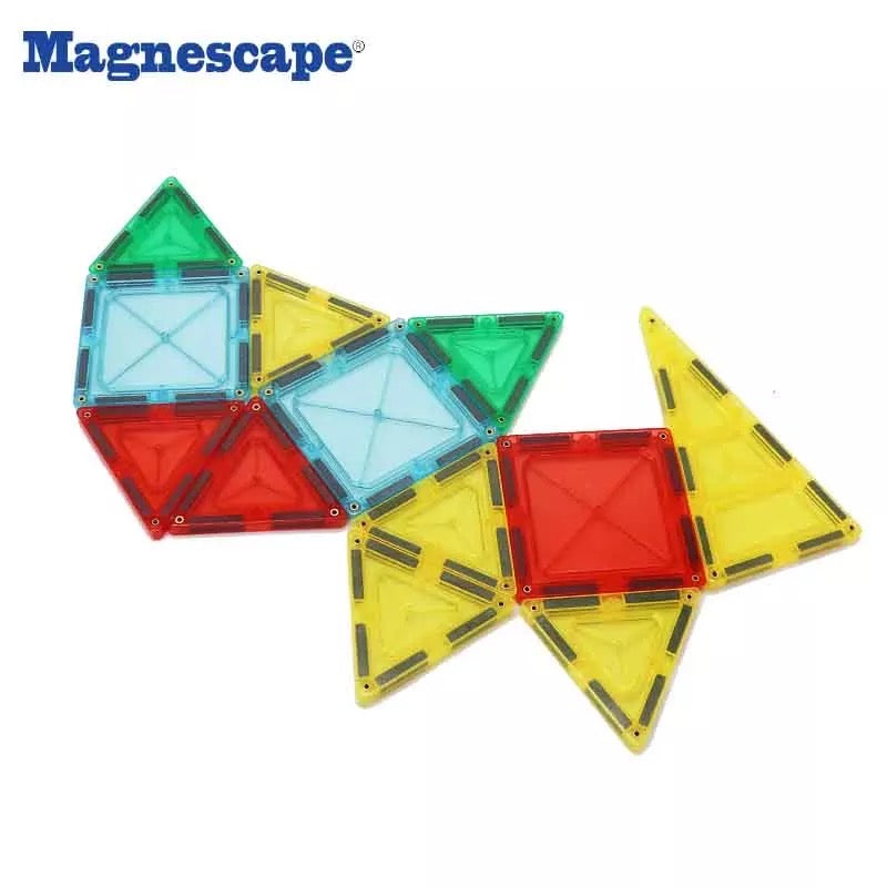 Magnescape Magnetic building blocks & tiles - 100 Pieces