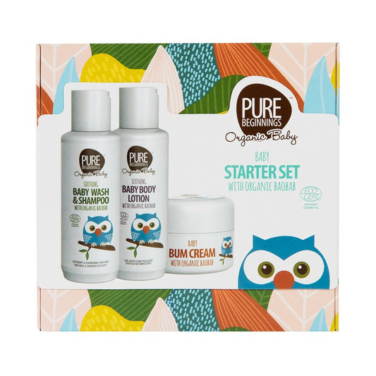 Pure Beginnings Organic Baby Gift Set 3 pk