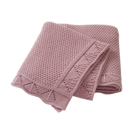 Knitted baby blanket