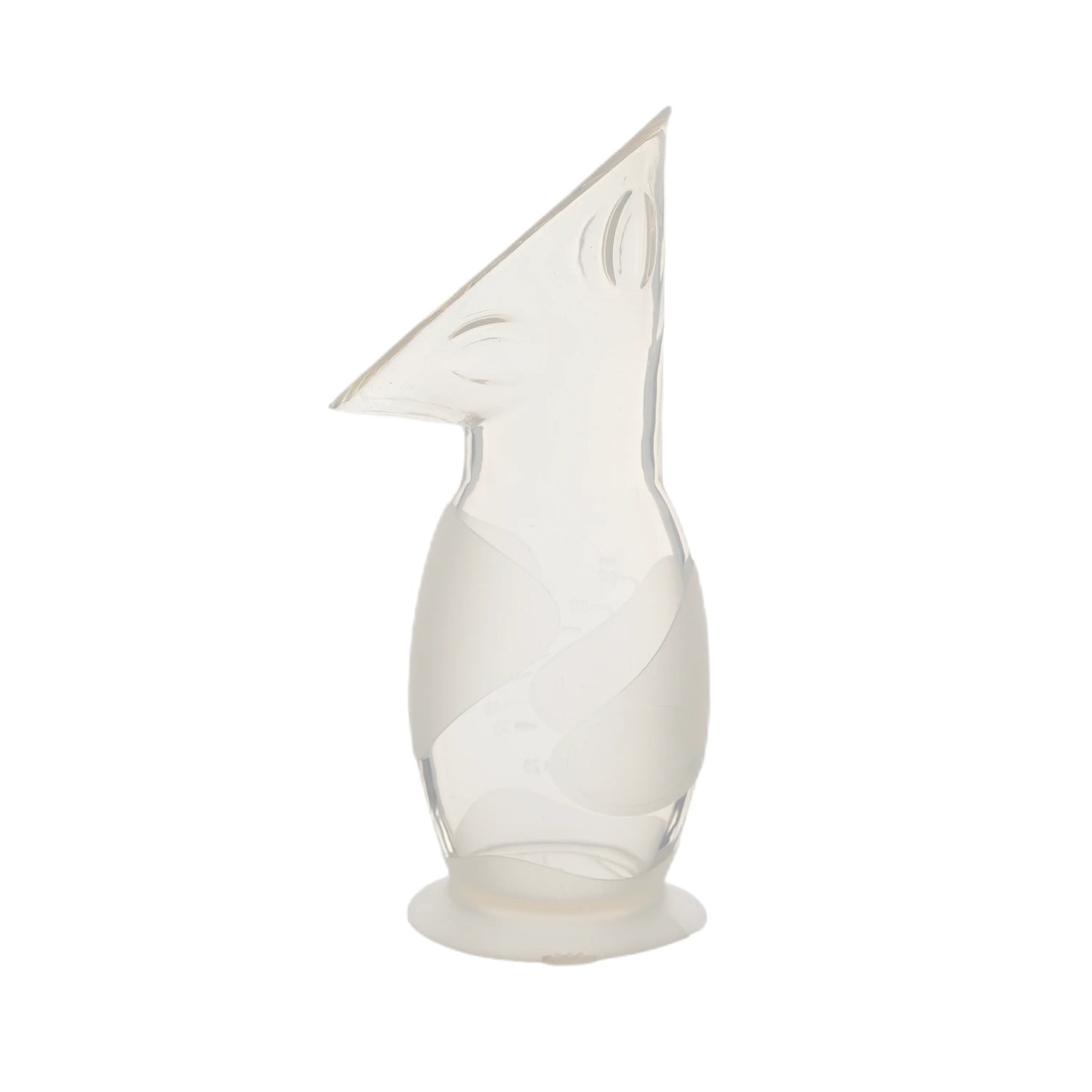 Silicone breast pump with stopper and cover